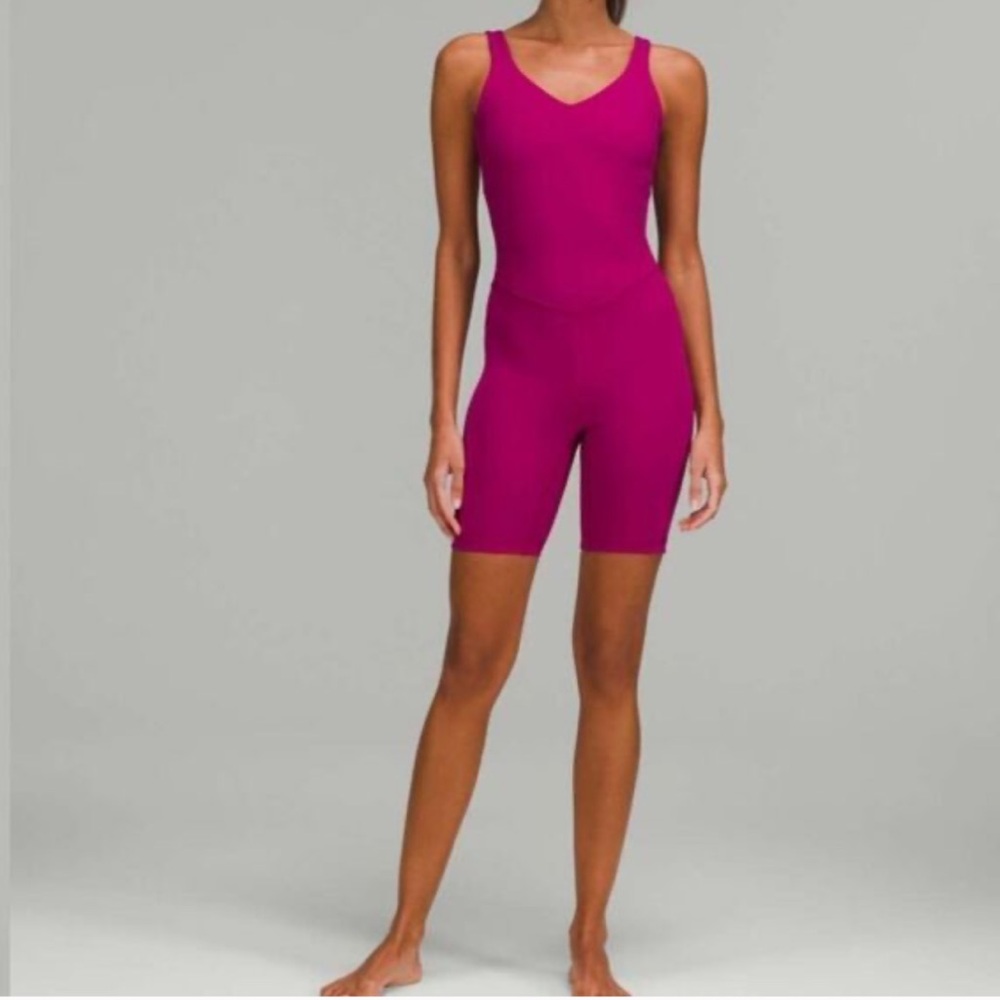 Lululemon Align Bodysuit 8" in Magenta color size 6 - Picture 5 of 10